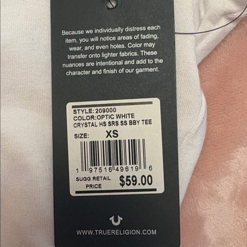 True Religion White Tee with Red Graphic - Picture 5 of 5